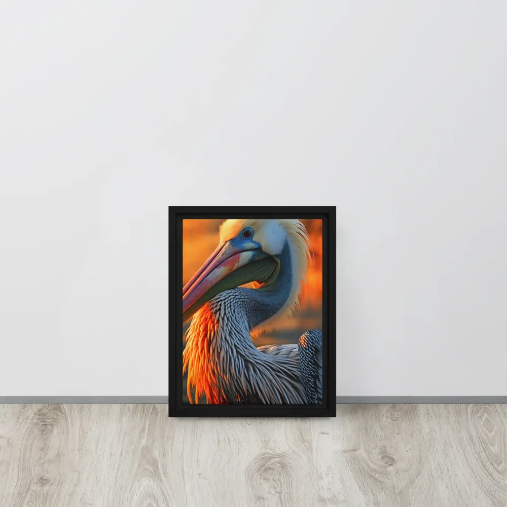 Elegance of the Pelican at Sunset