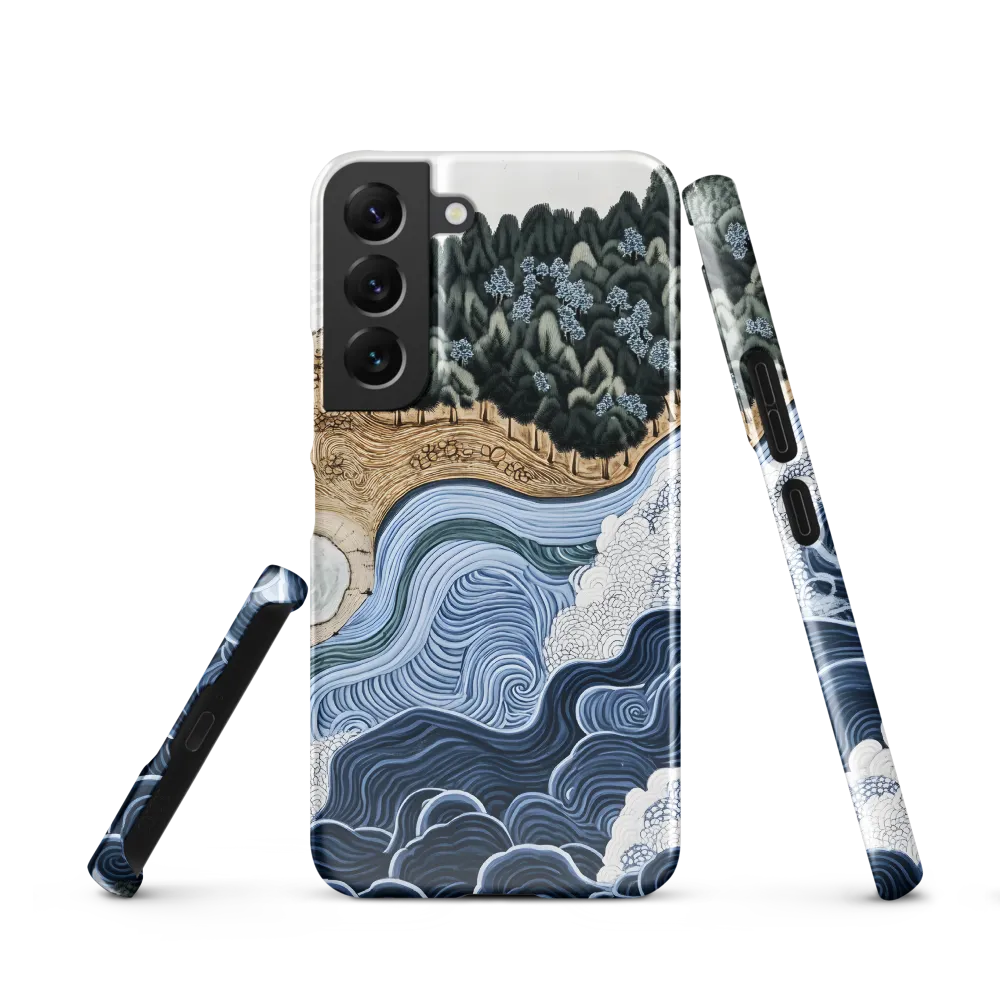 Oceanic Harmony: A Tranquil Landscape | Phone Case |  S22 | Snap Case | Glossy