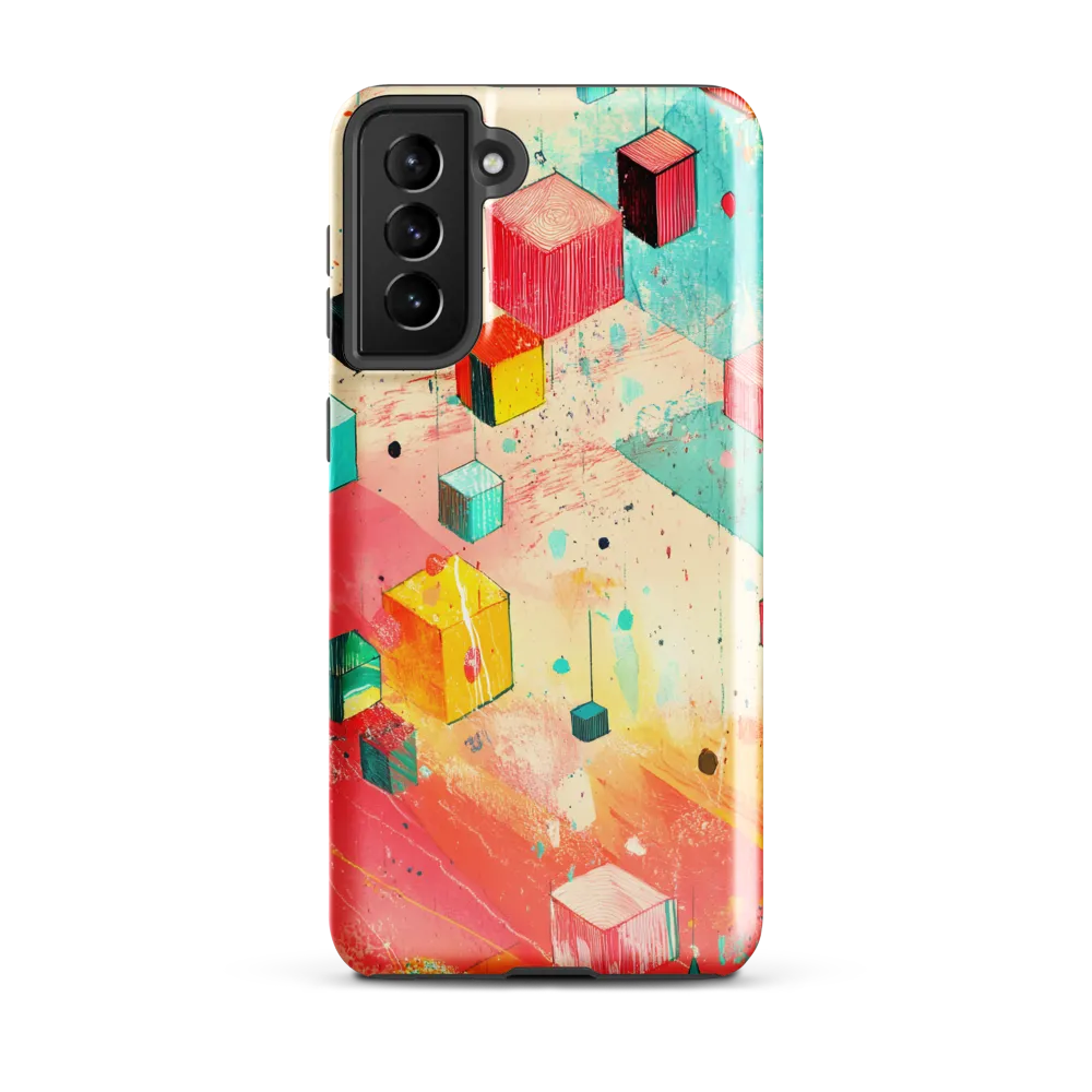 Suspended Cubes in Colorful Abstraction
