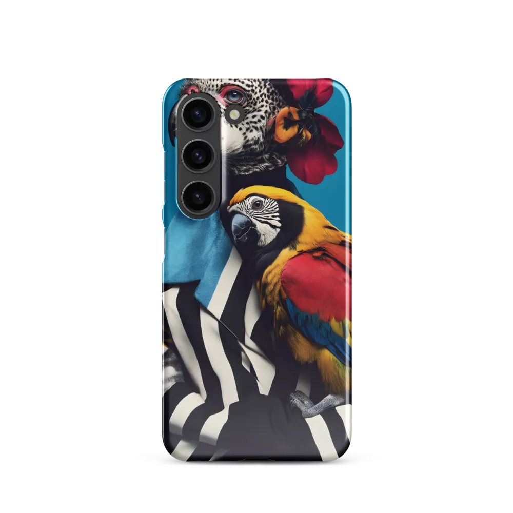 Vibrant Fusion of Flora and Fauna | Phone Case |  S23 | Snap Case | Glossy