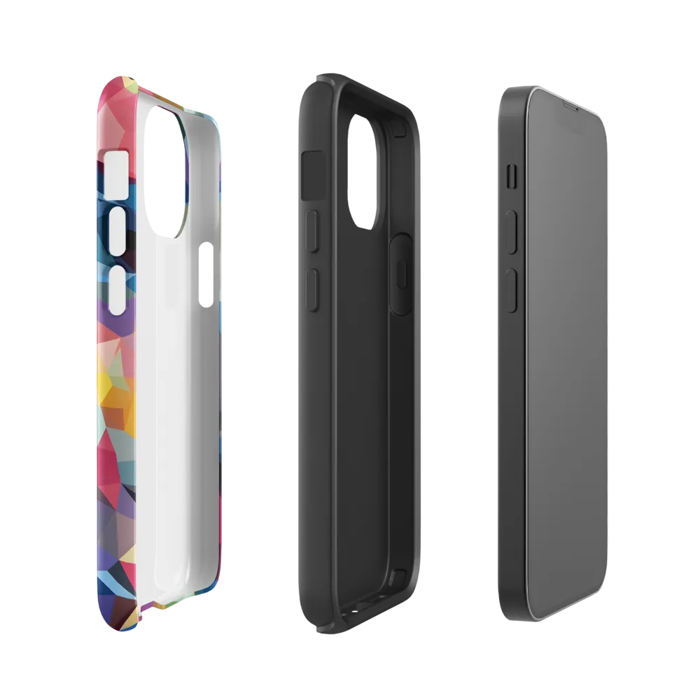 Playful Geometry: The Bear's Face | Phone Case |  13 mini | Tough Case | Glossy
