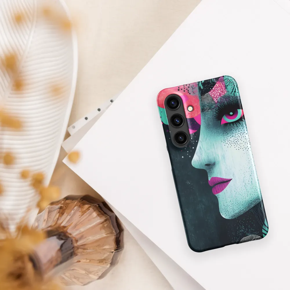 Mystical Beauty in Blue and Pink | Phone Case |  S24 | Snap Case | Matte