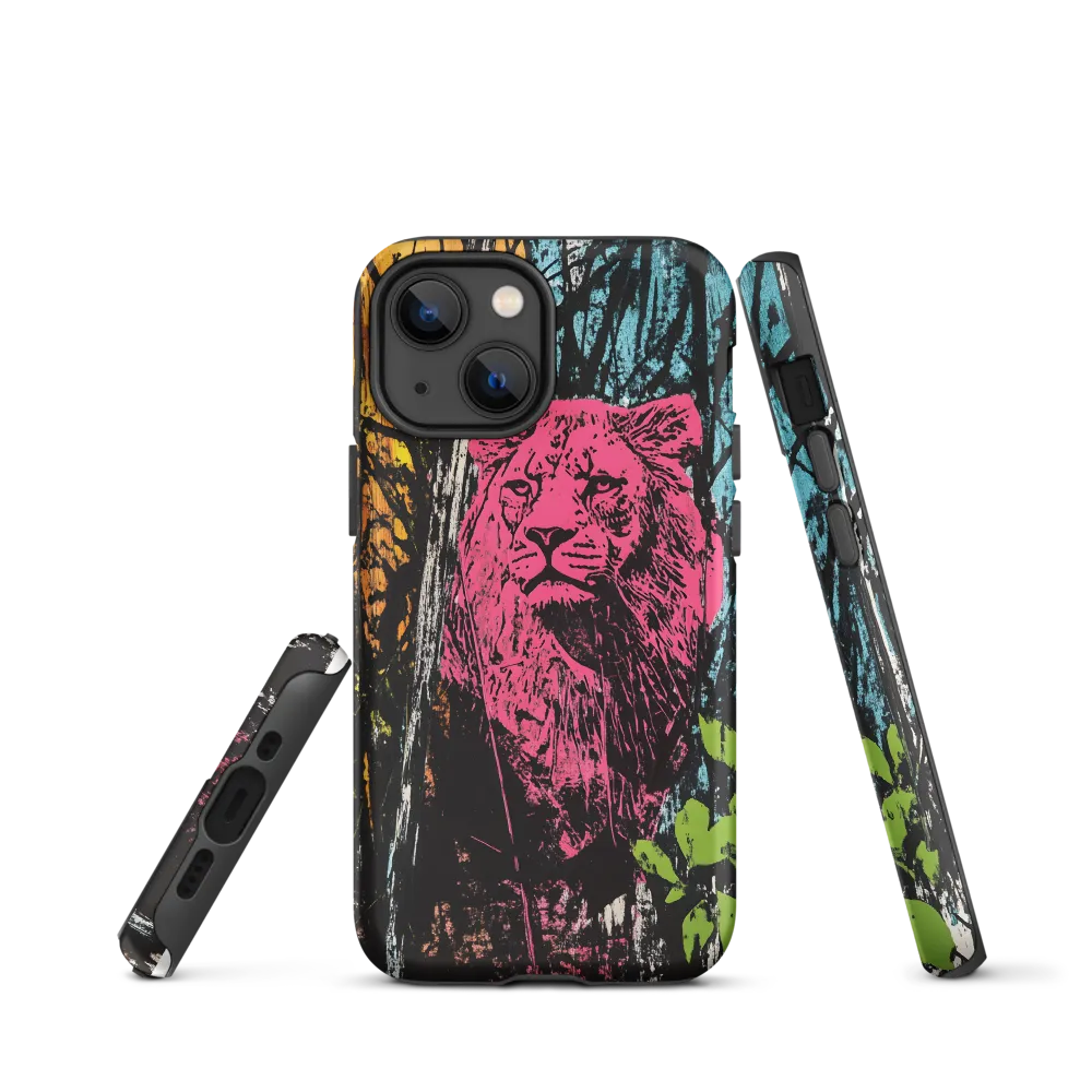 Fierce Vibrance: The Pink Lion
