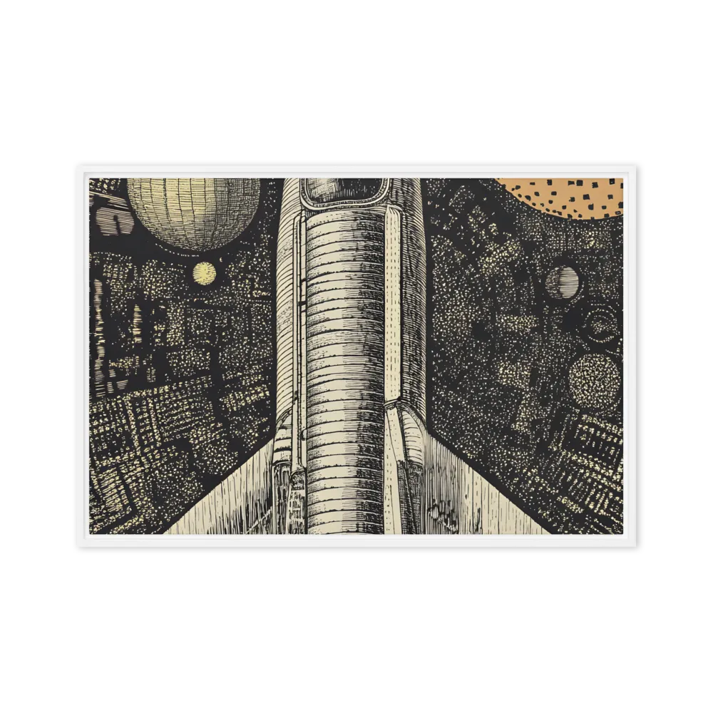 Voyage to the Unknown | Canvas with White Frame | 24″×36″
