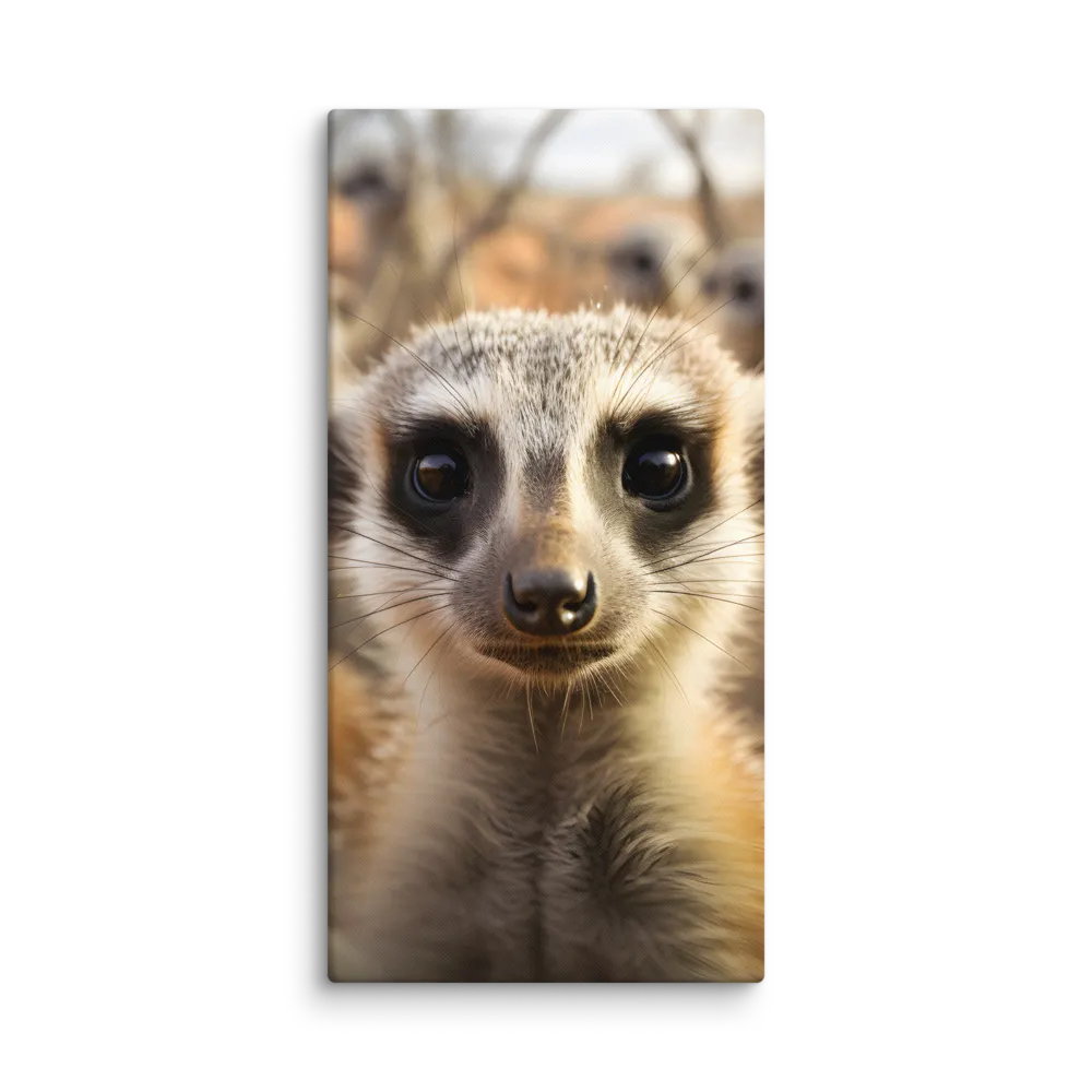 Curious Meerkats in Community | Canvas | 16″×32″