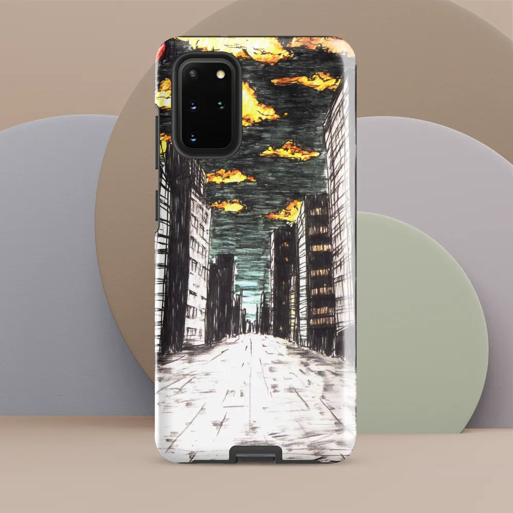 Eclipsed Cityscape | Phone Case |  S20 Plus | Tough Case | Glossy