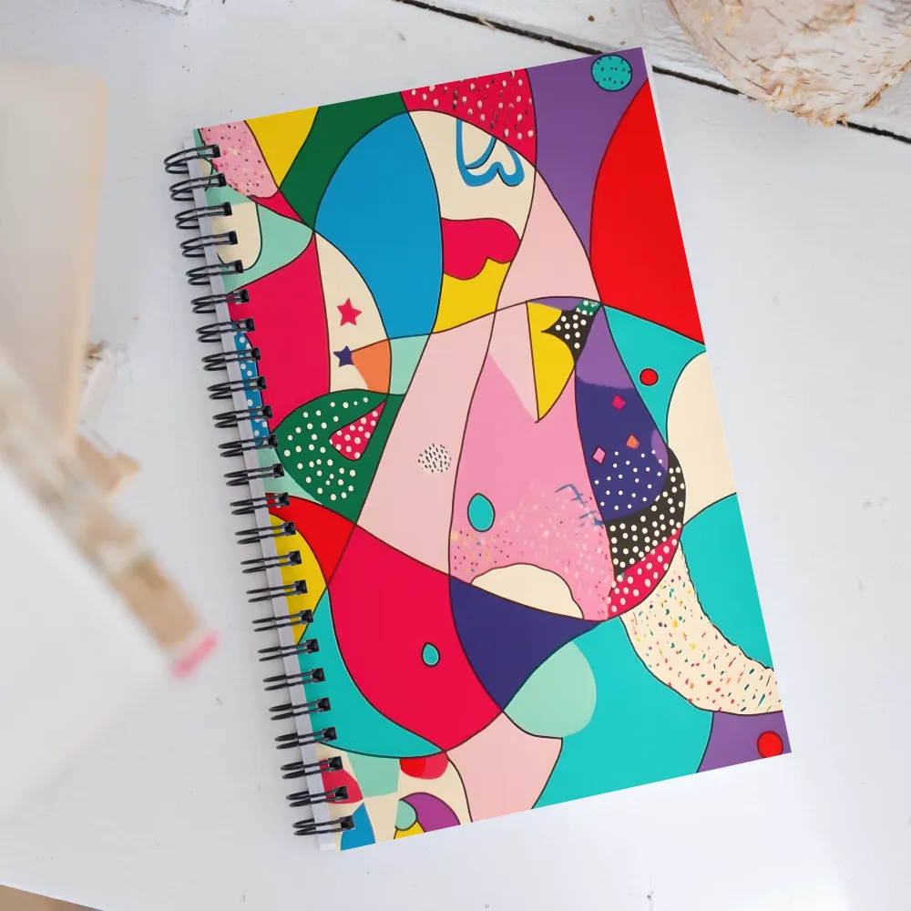 Playful Geometry in Color | Spiral Notebook