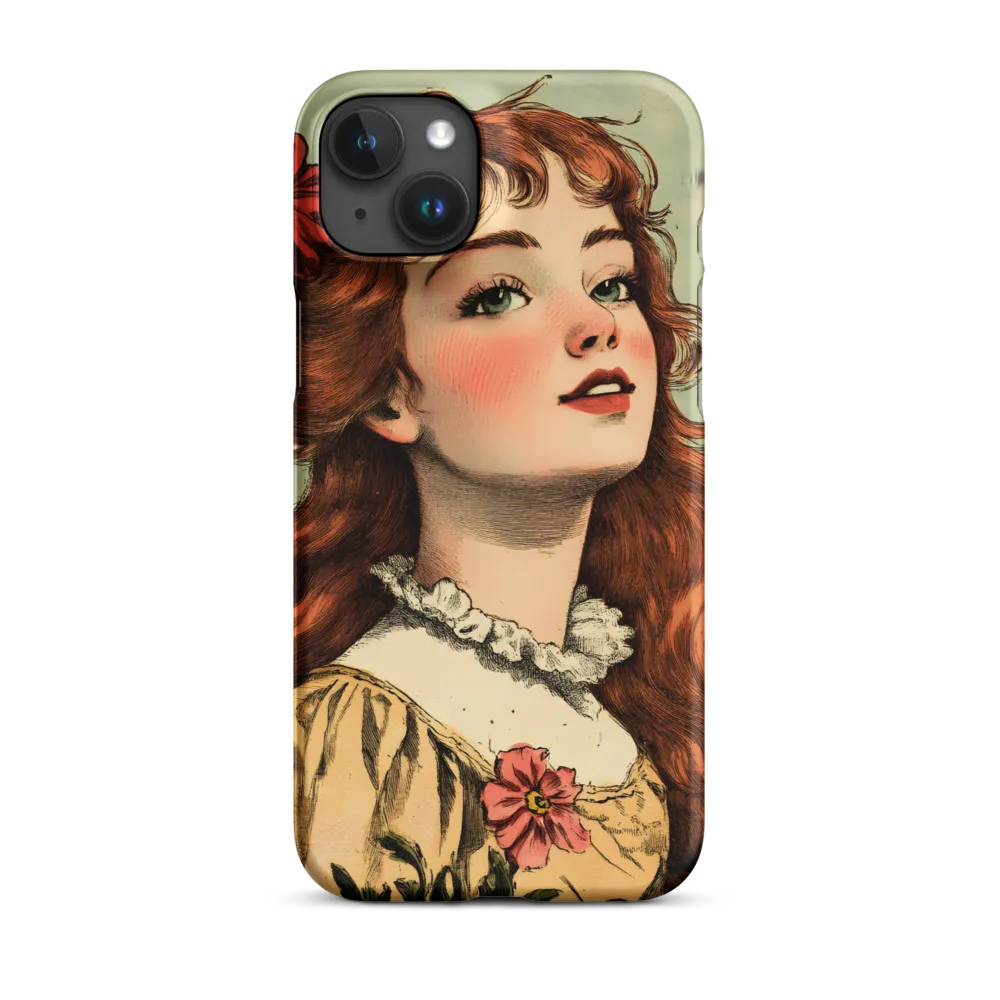 Whimsical Portrait of a Flower-Adorned Girl