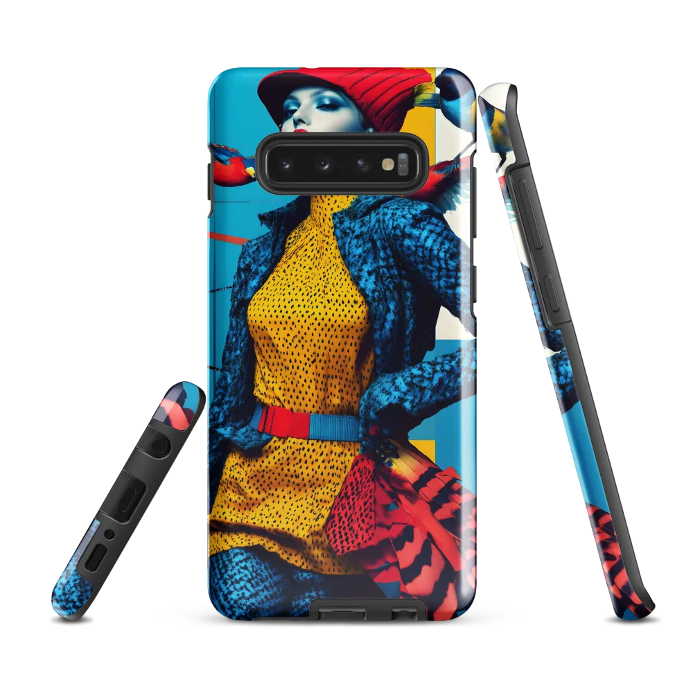 Vibrant Fusion of Nature and Fashion | Phone Case |  S10 Plus | Tough Case | Glossy