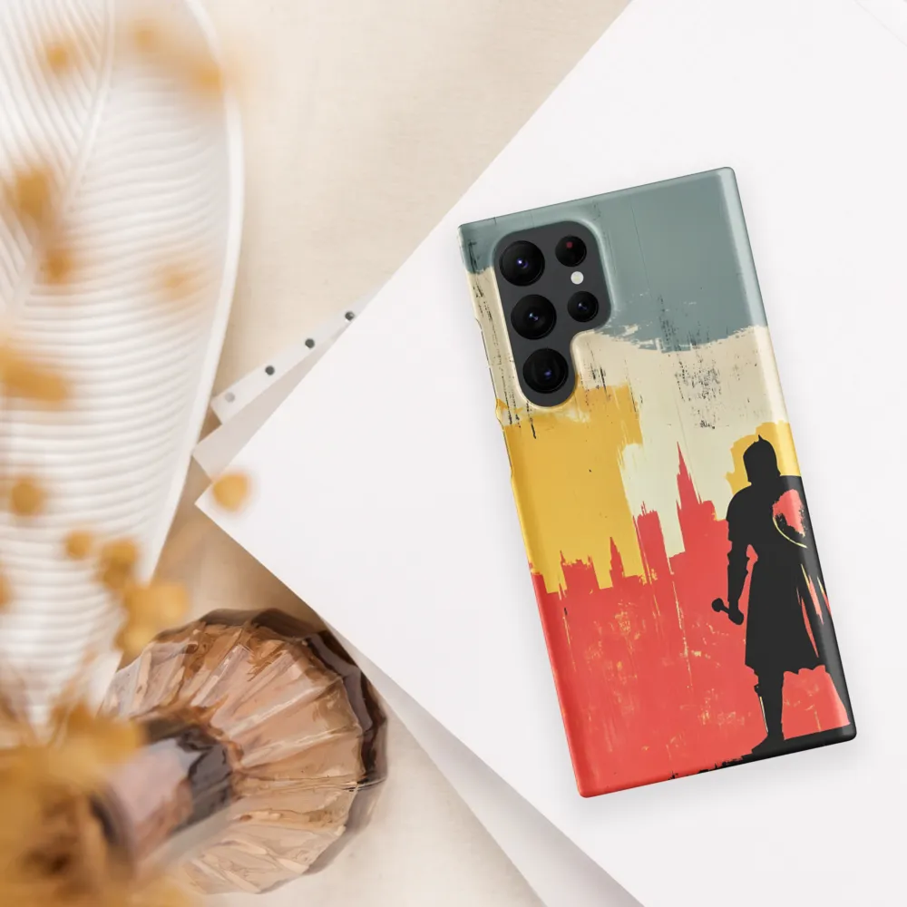 Hero in the Urban Dawn | Phone Case |  S22 Ultra | Snap Case | Matte