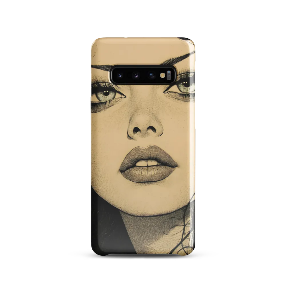 Enigmatic Gaze | Phone Case |  S10 | Snap Case | Glossy