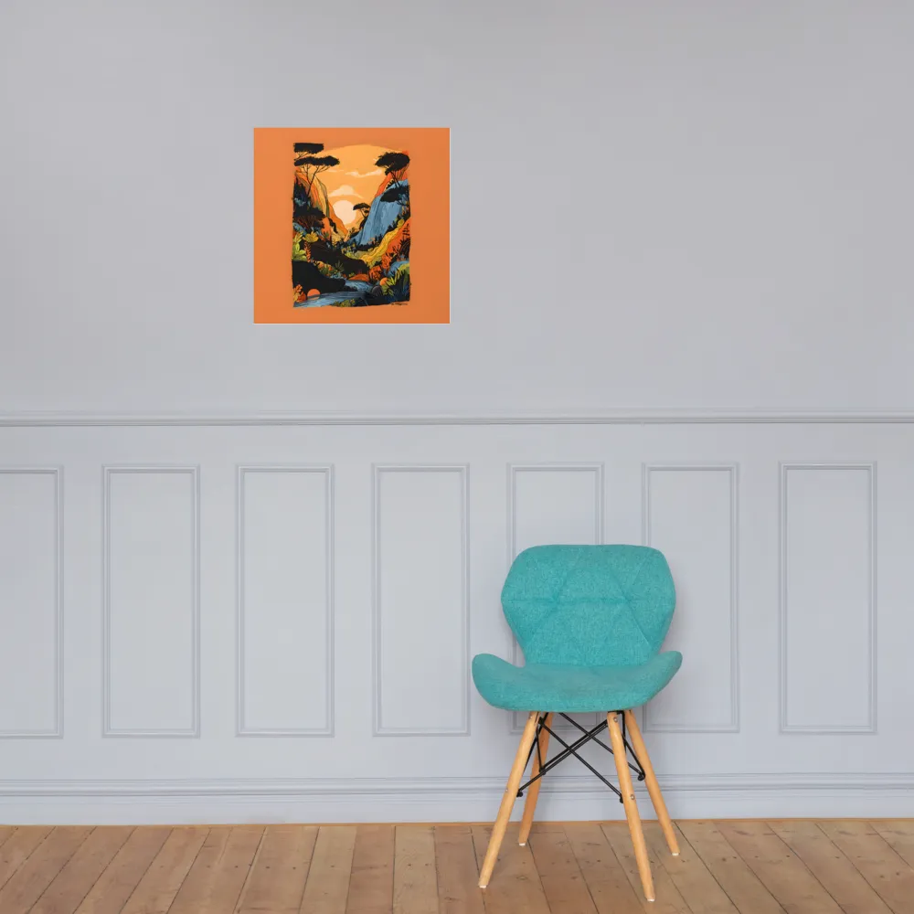 Sunlit Valley 
 Poster | 18″x 18″