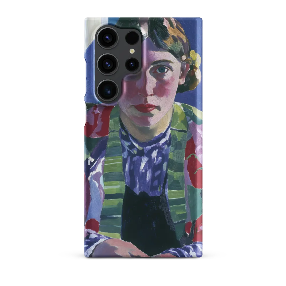 Vibrant Gaze: A Modernist Portrait