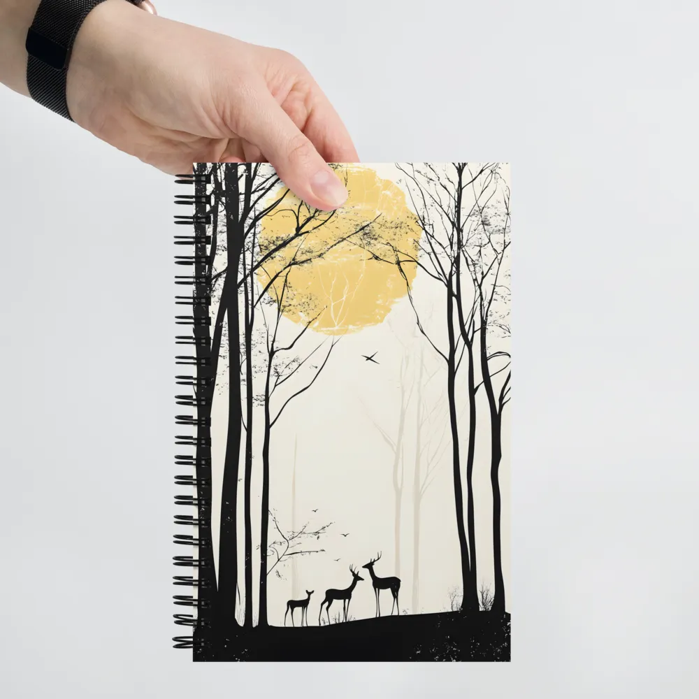 Silhouetted Serenity | Spiral Notebook