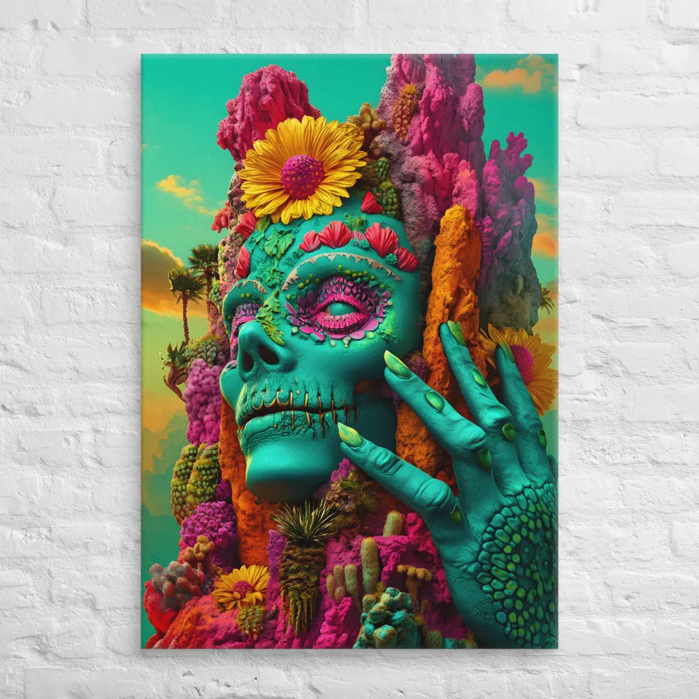 Ethereal Skull Garden | Canvas | 28″×40″