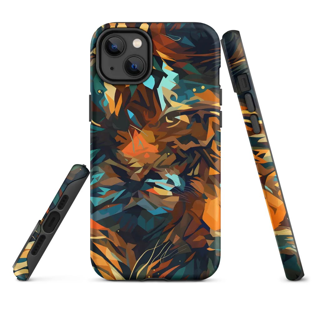 Wild Symphony: Abstract Tigers | Phone Case |  14 Plus | Tough Case | Matte