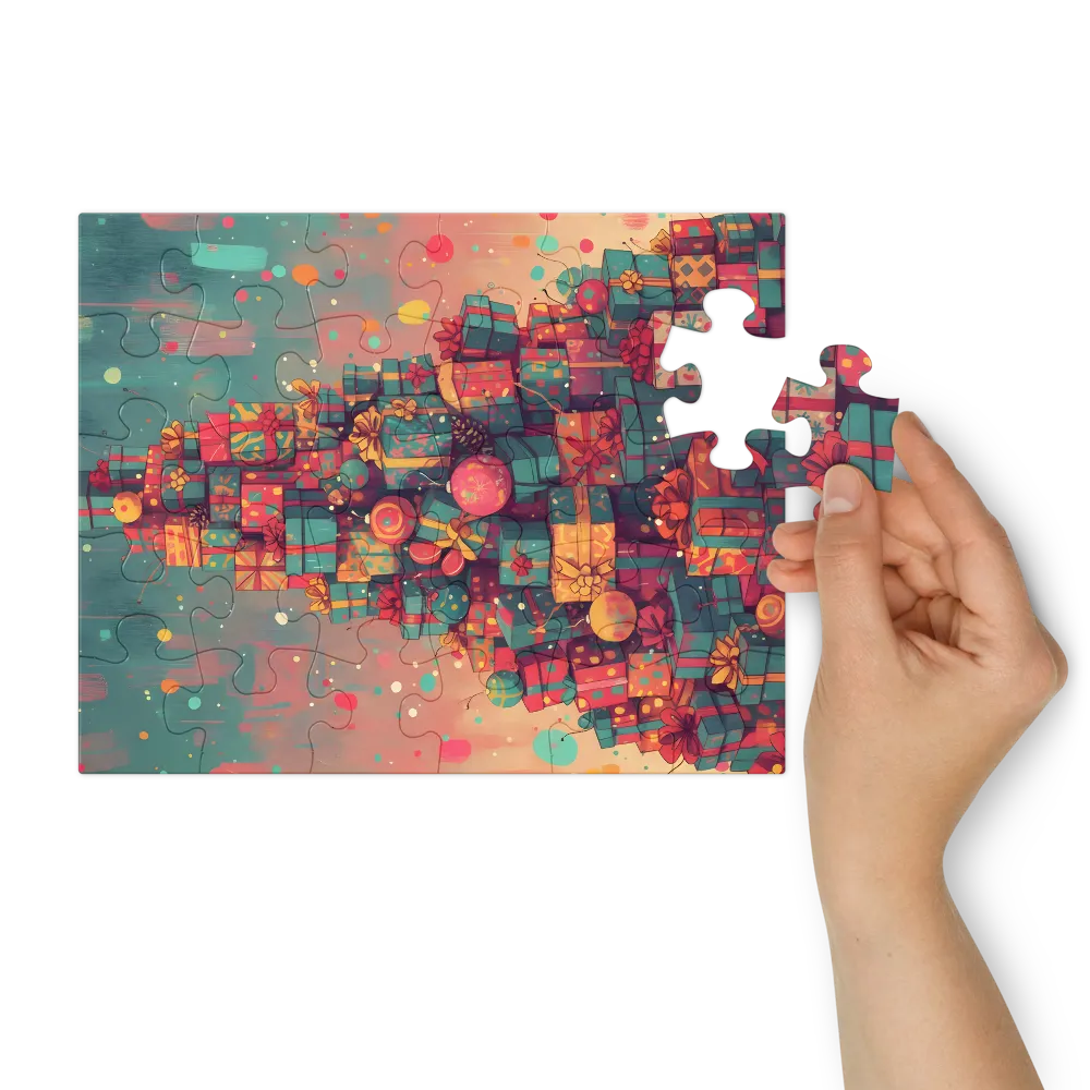 Gift Tree 
 Jigsaw Puzzle in Tin Box