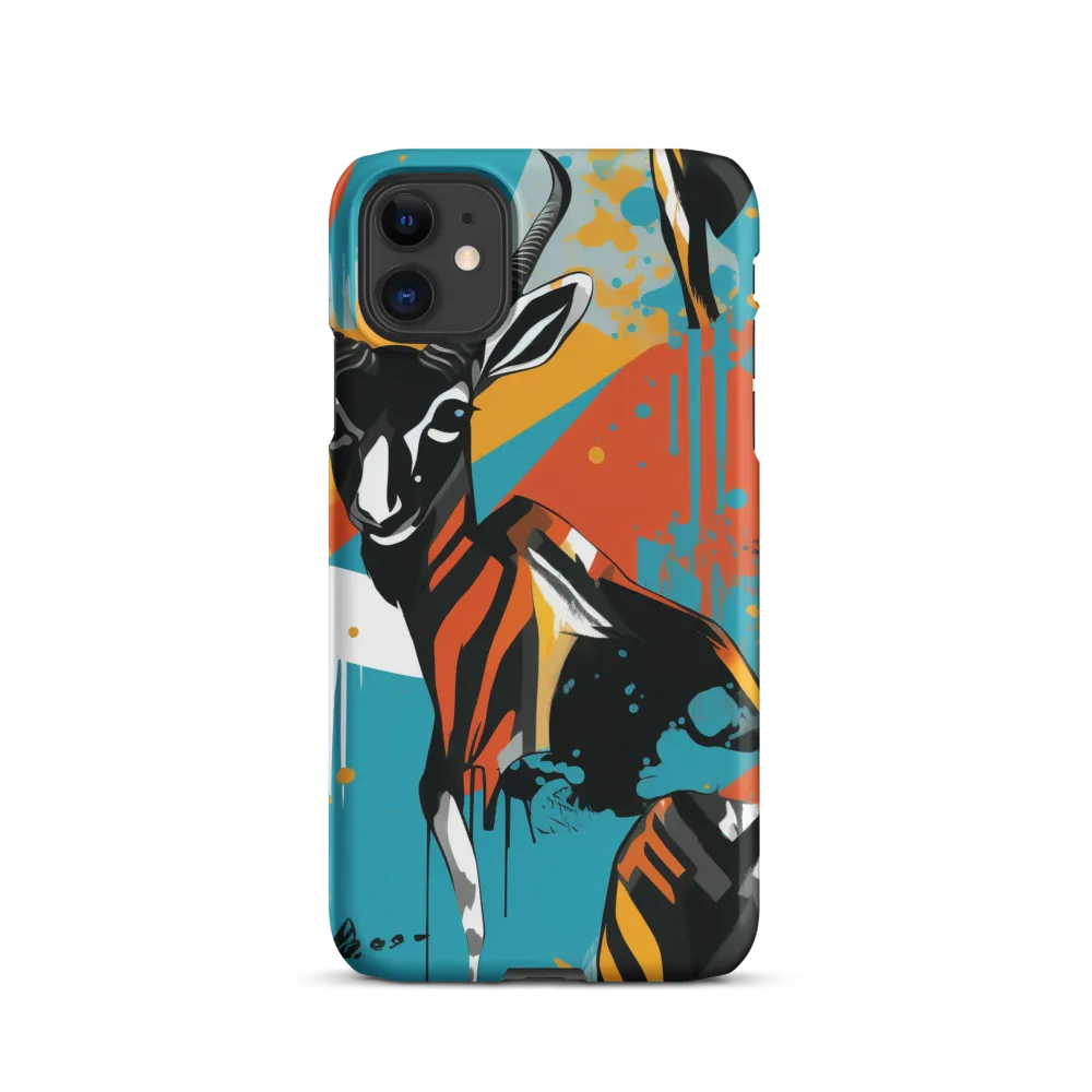 Dynamic Antelope in Vivid Abstract