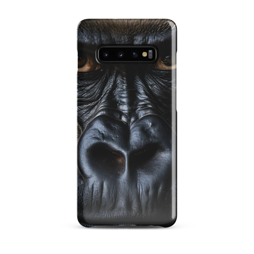 Gaze of the Wild: A Gorilla's Portrait | Phone Case |  S10 Plus | Snap Case | Glossy