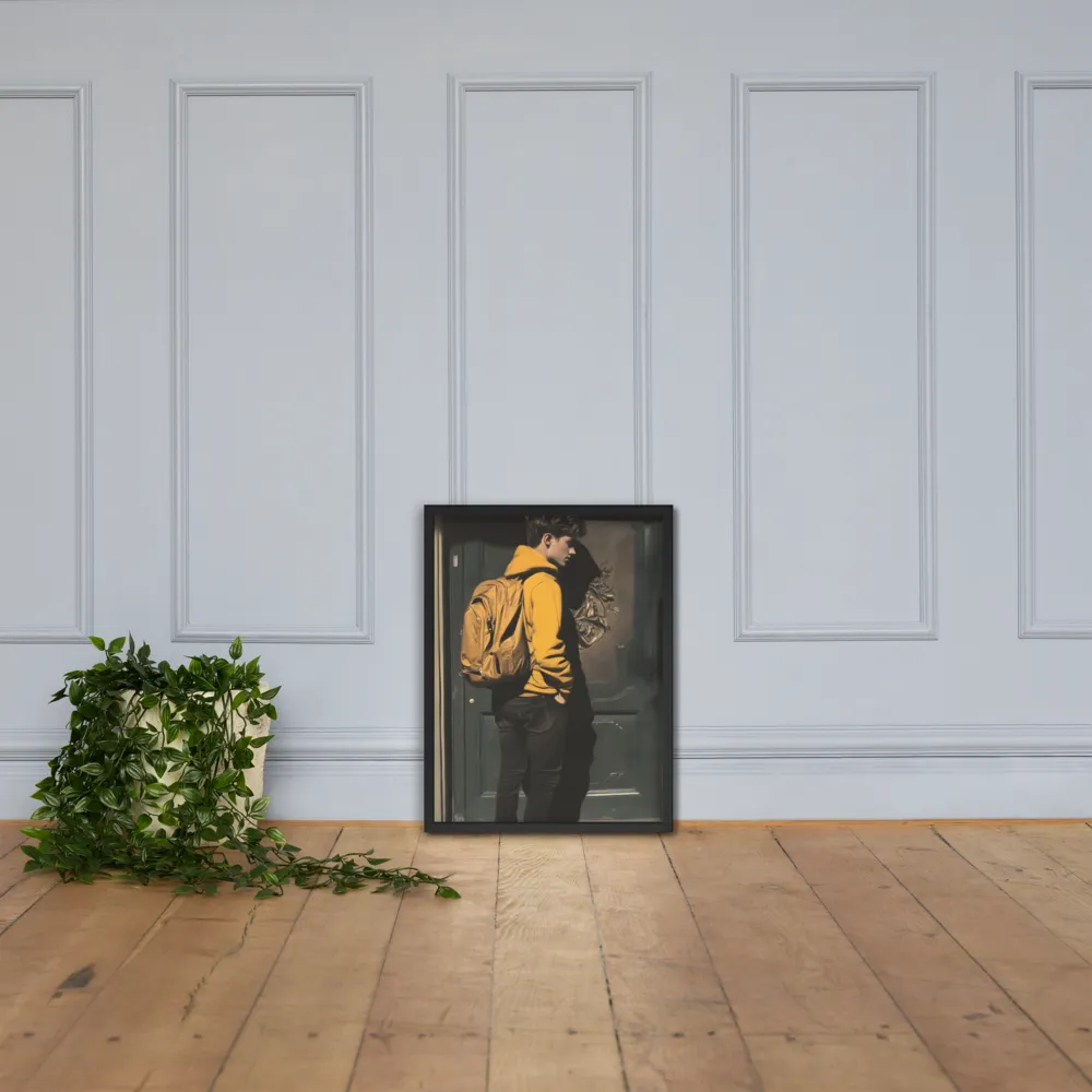Silent Reflection | Poster with Black Frame | 18″×24″