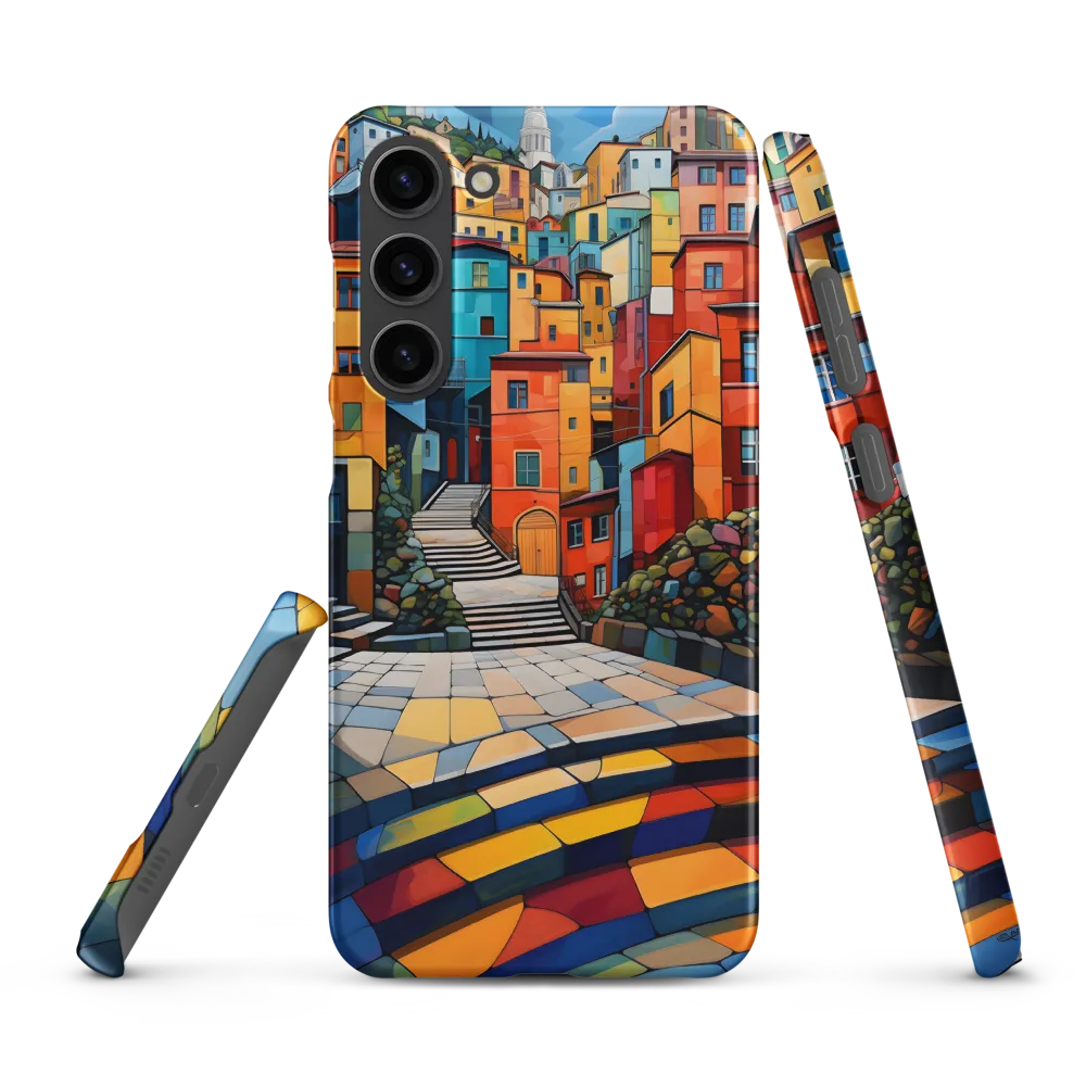 Vibrant Village: A Cubist Journey