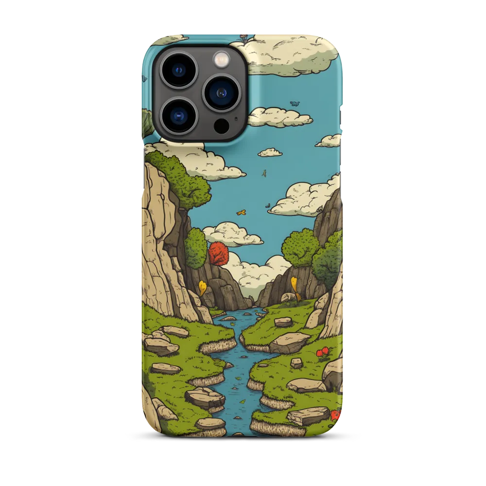 Whimsical Serenity: A Canyon Landscape