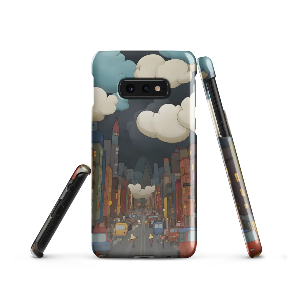 Urban Symphony: A City Awakens at Dusk | Phone Case |  S10e | Snap Case | Glossy