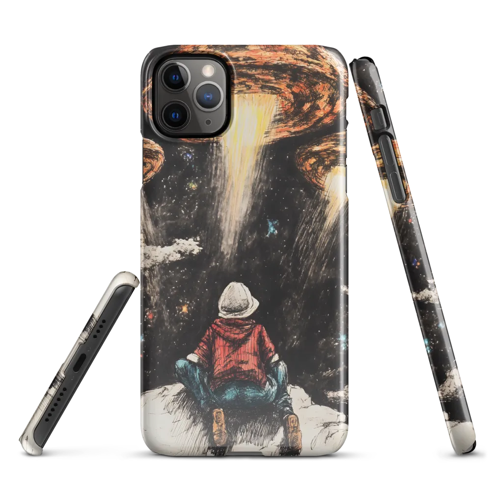 Gazing into the Unknown: A Child's Wonder in Space | Phone Case |  11 Pro Max | Snap Case | Glossy