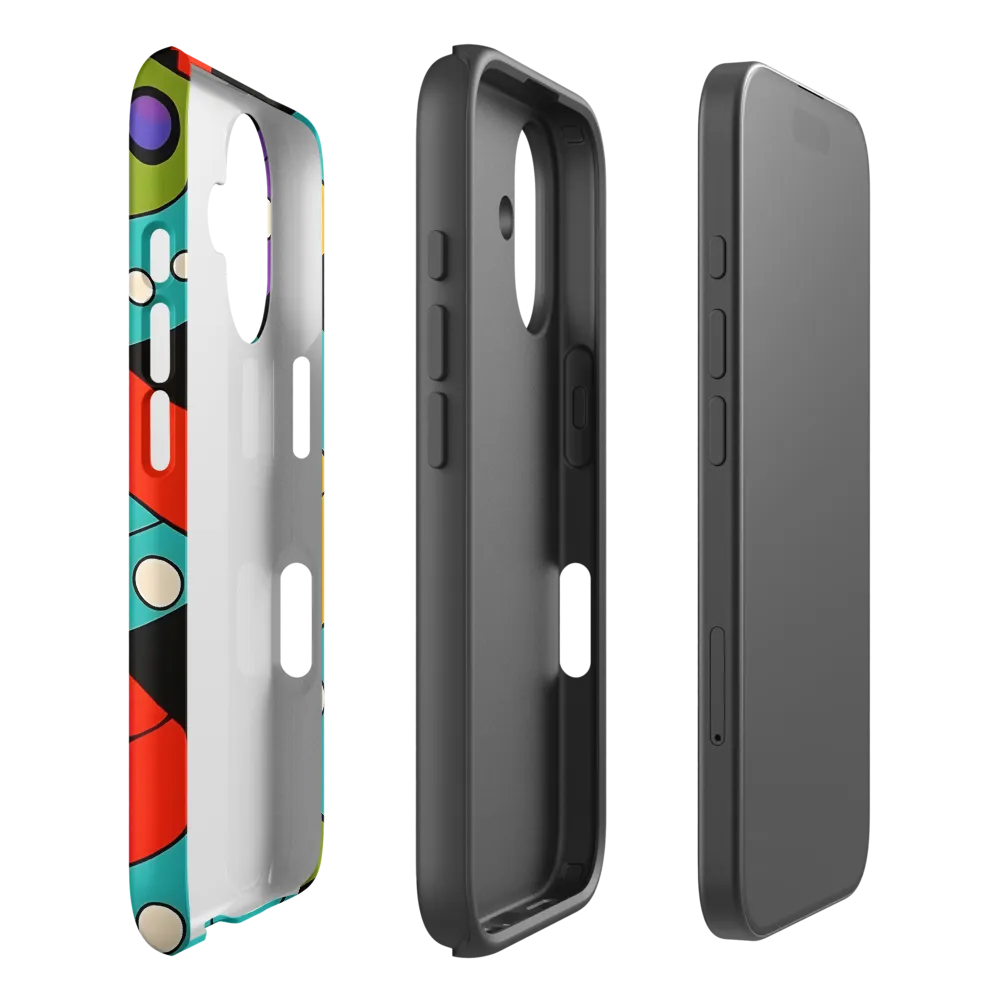 Vibrant Geometric Harmony | Phone Case |  16 | Tough Case | Matte