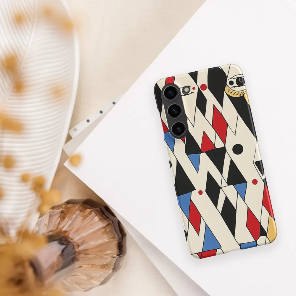 Dynamic Geometric Symphony | Phone Case |  S23 Plus | Snap Case | Matte