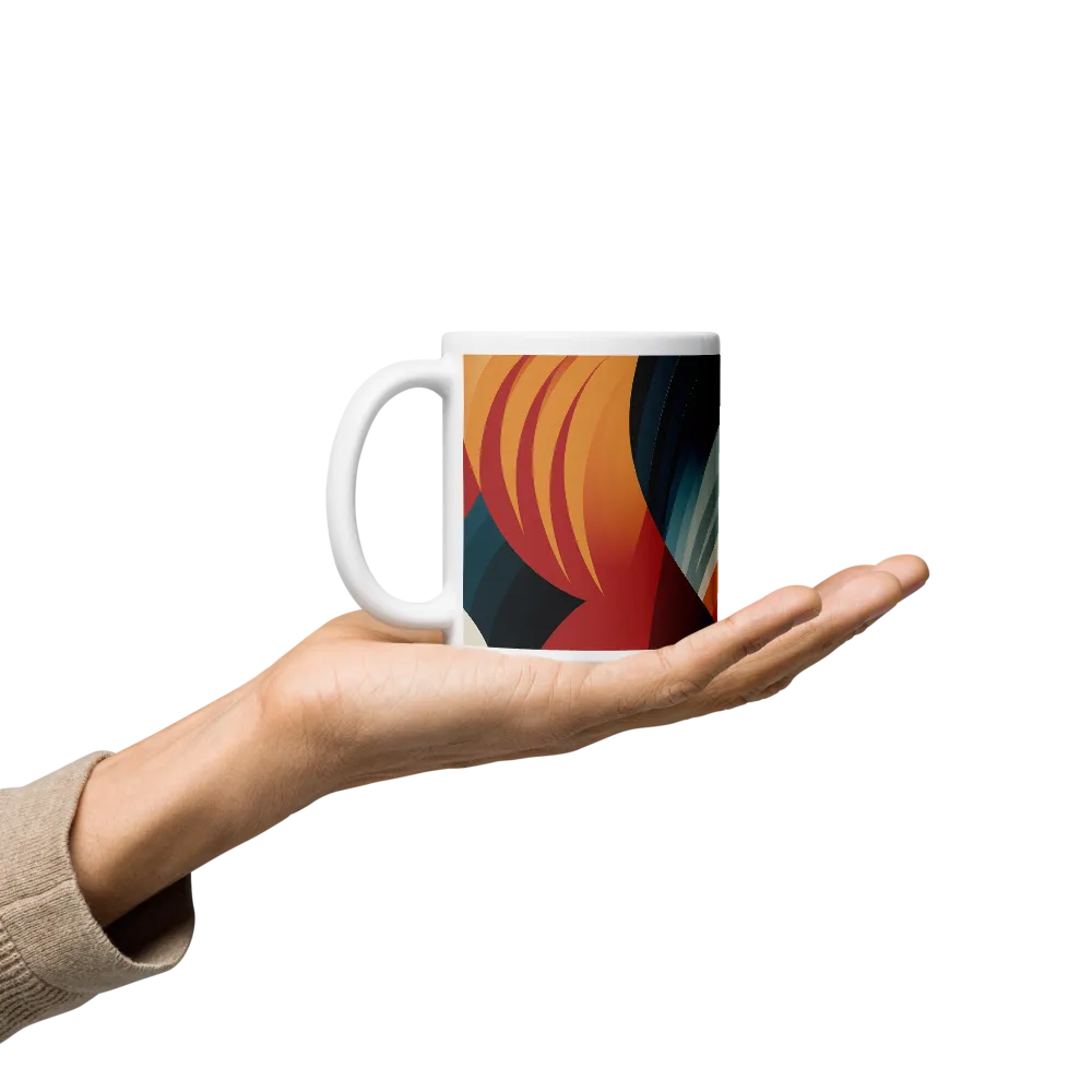 Dynamic Abstractions: A Dance of Forms and Colors | Mugs | Multiple Sizes & Colors