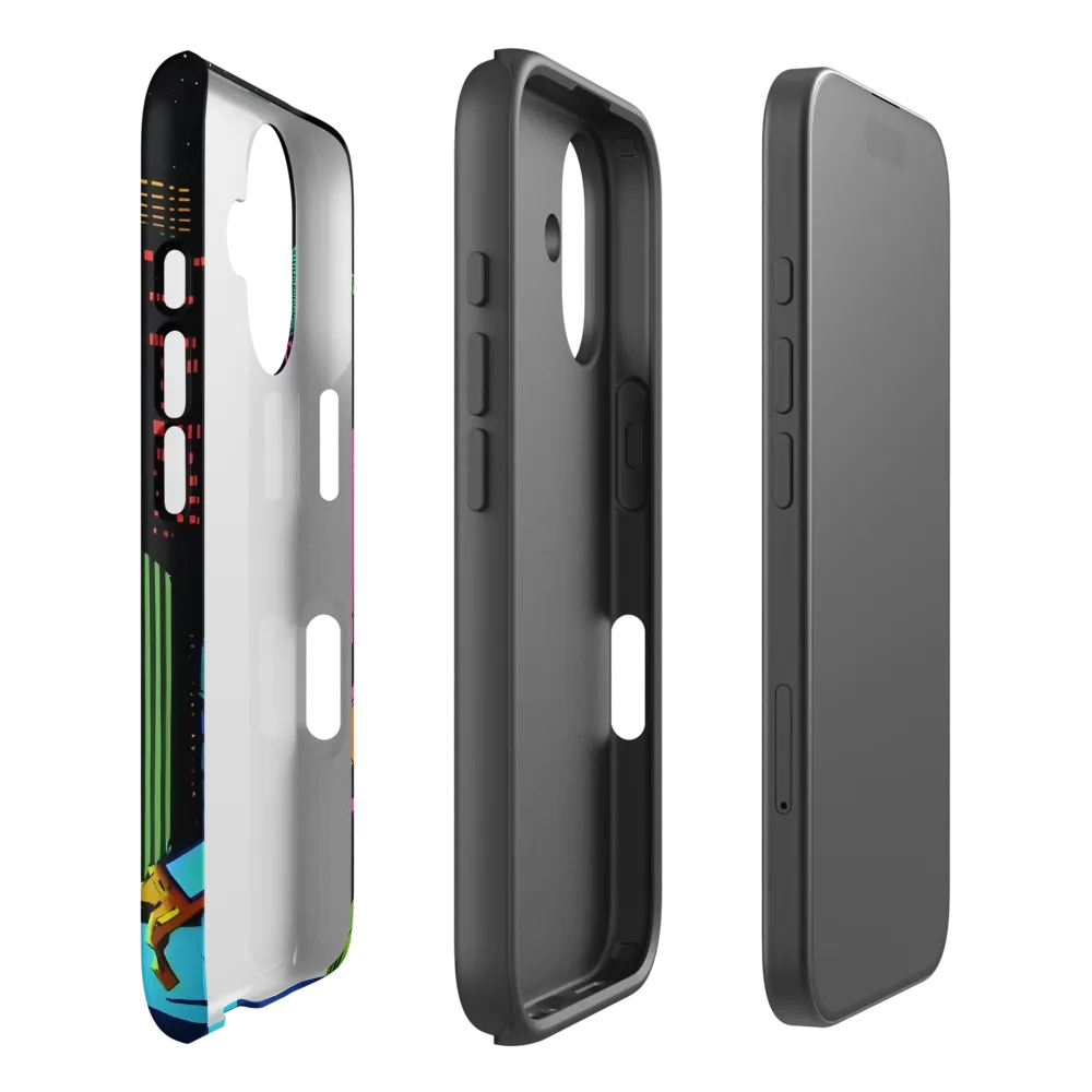 Neon Dreams of a Futuristic City | Phone Case |  16 | Tough Case | Matte