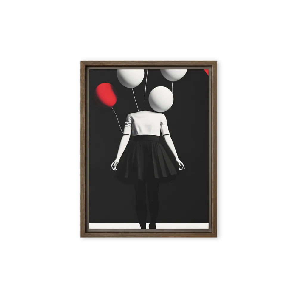 Suspended in Mystery | Canvas with Brown Frame | 9″×12″