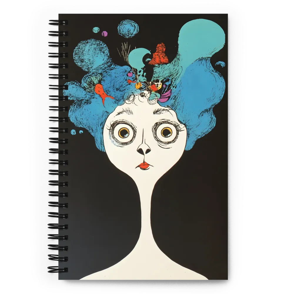 Whimsical Hairscape | Spiral Notebook