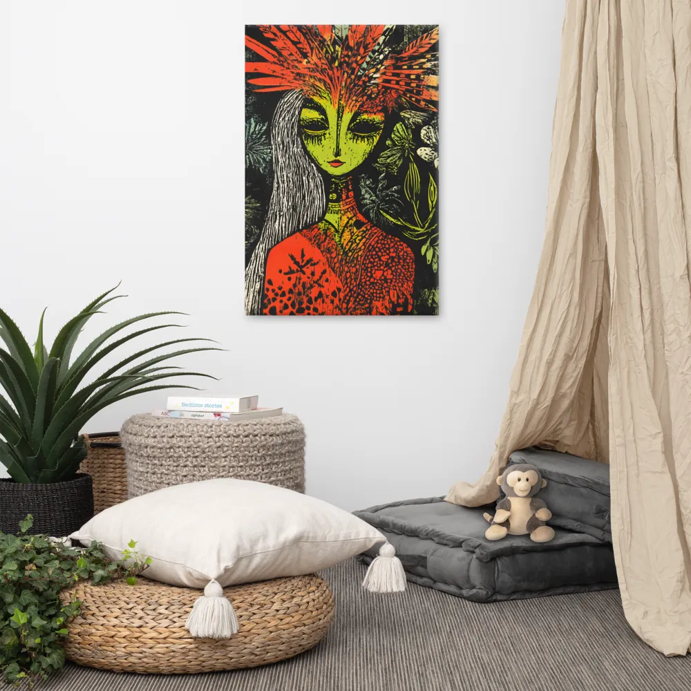Mystical Flora: A Surreal Portrait