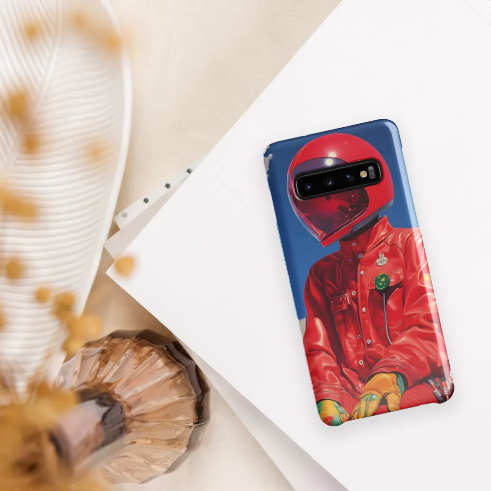 Astronaut in Crimson