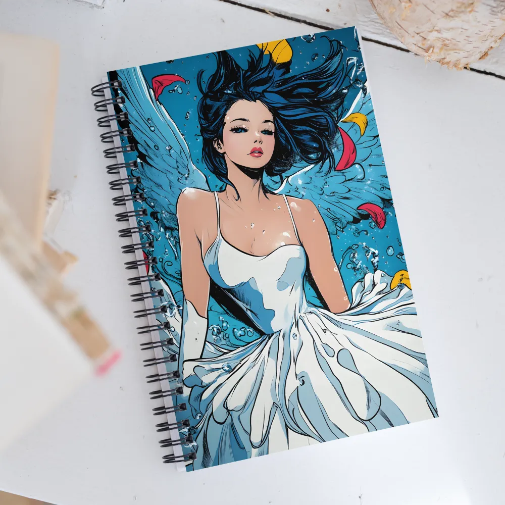 Ethereal Elegance Underwater | Spiral Notebook