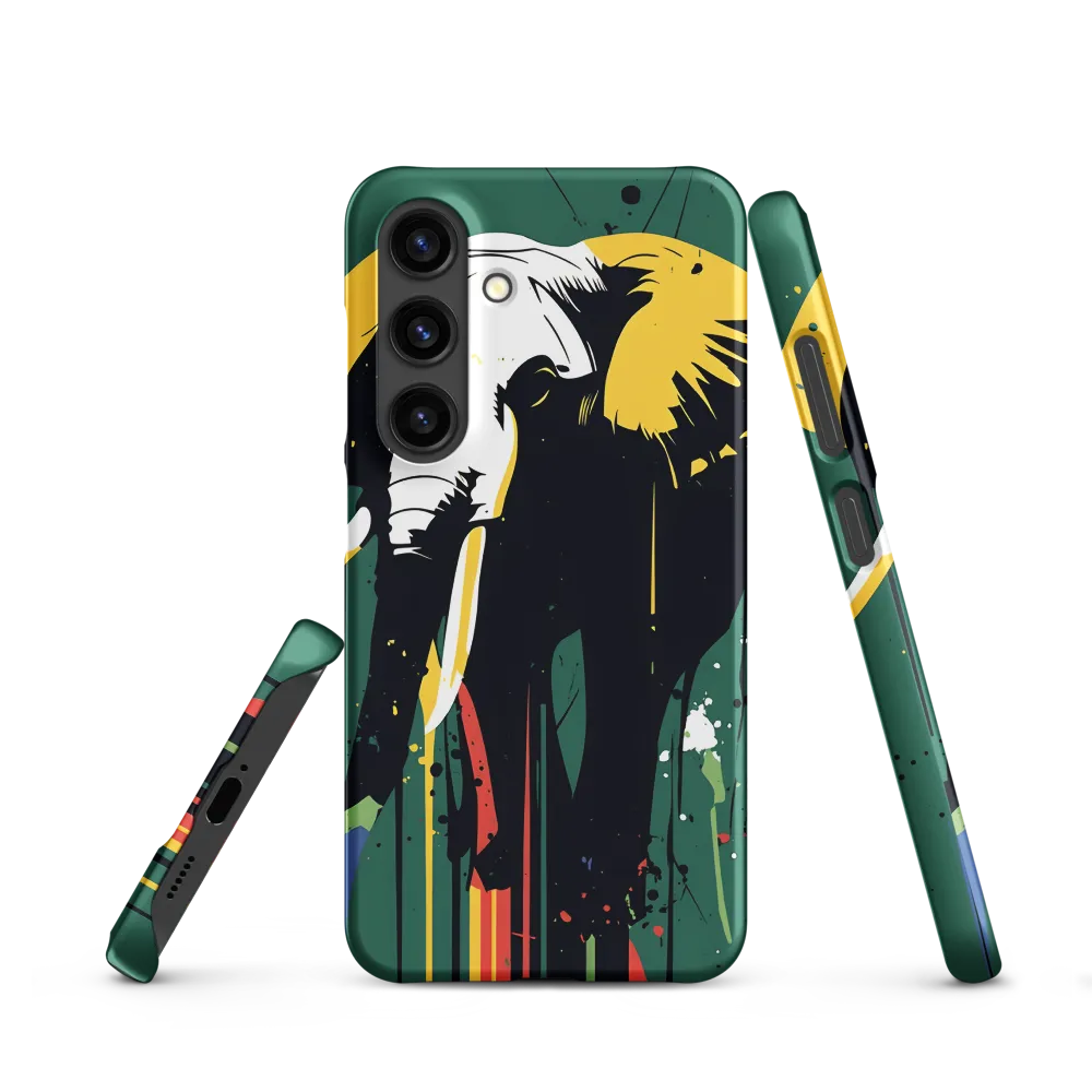 Majestic Minimalism: The Colorful Elephant