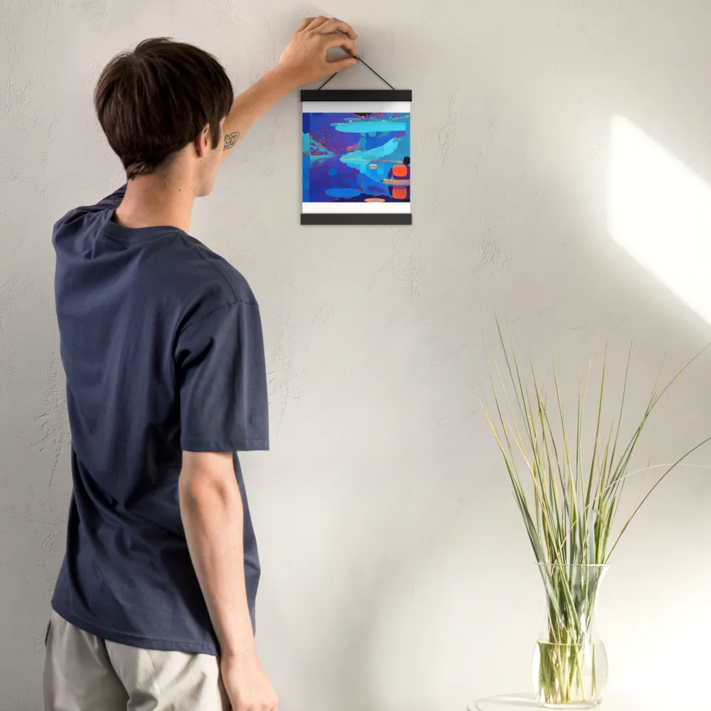 Reflections of Serenity | Poster With Black Wood Hanger | 8″×10″