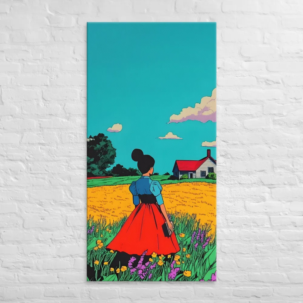 Whispers of a Sunlit Meadow | Canvas | 30″×60″
