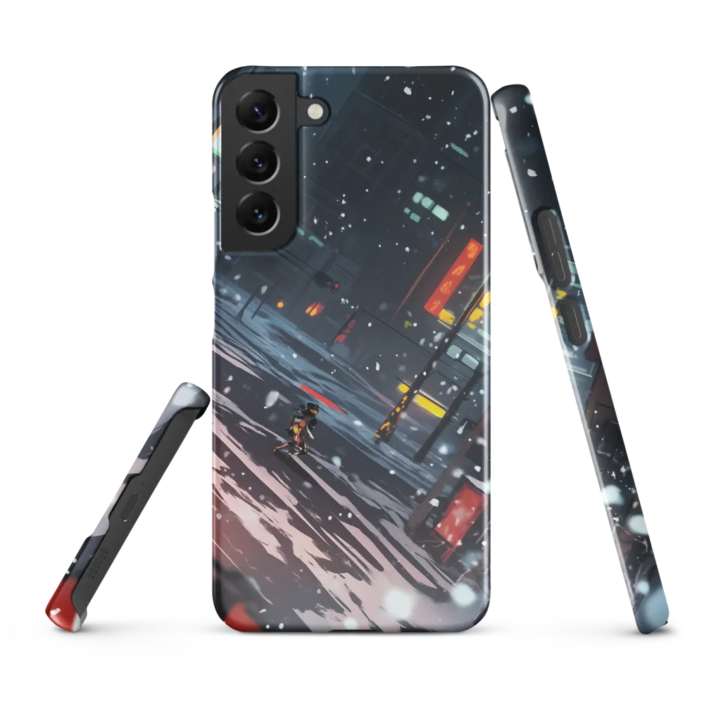 Solitude in the Neon Snow | Phone Case |  S22 Plus | Snap Case | Glossy