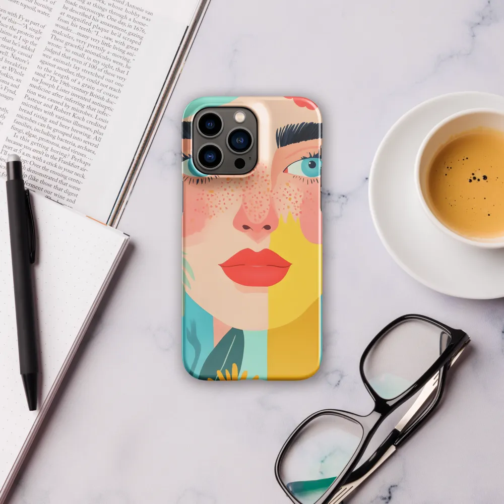 Floral Serenity: A Modern Portrait