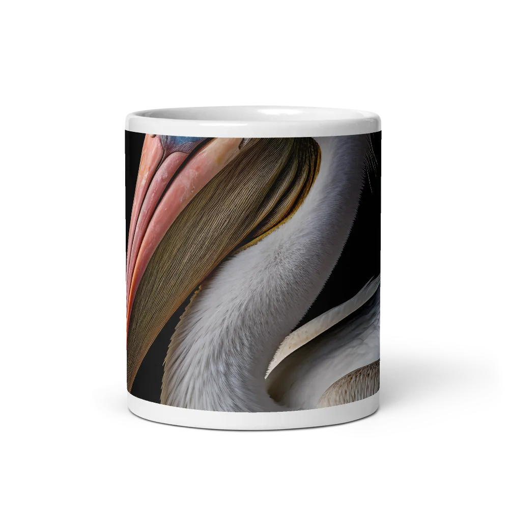 Elegance in White: The Pelican | Mugs | Multiple Sizes & Colors