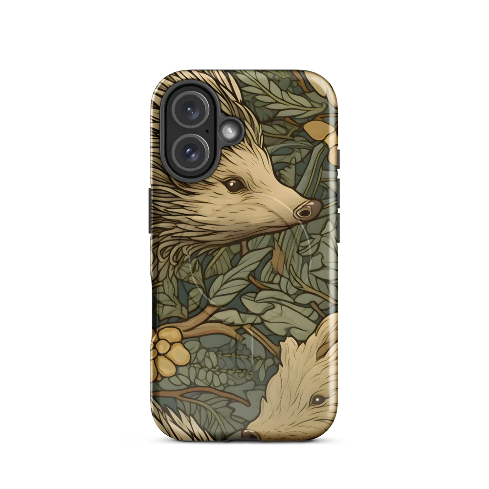 Whimsical Hedgehog Garden | Phone Case |  16 | MagSafe® Tough Case | Glossy