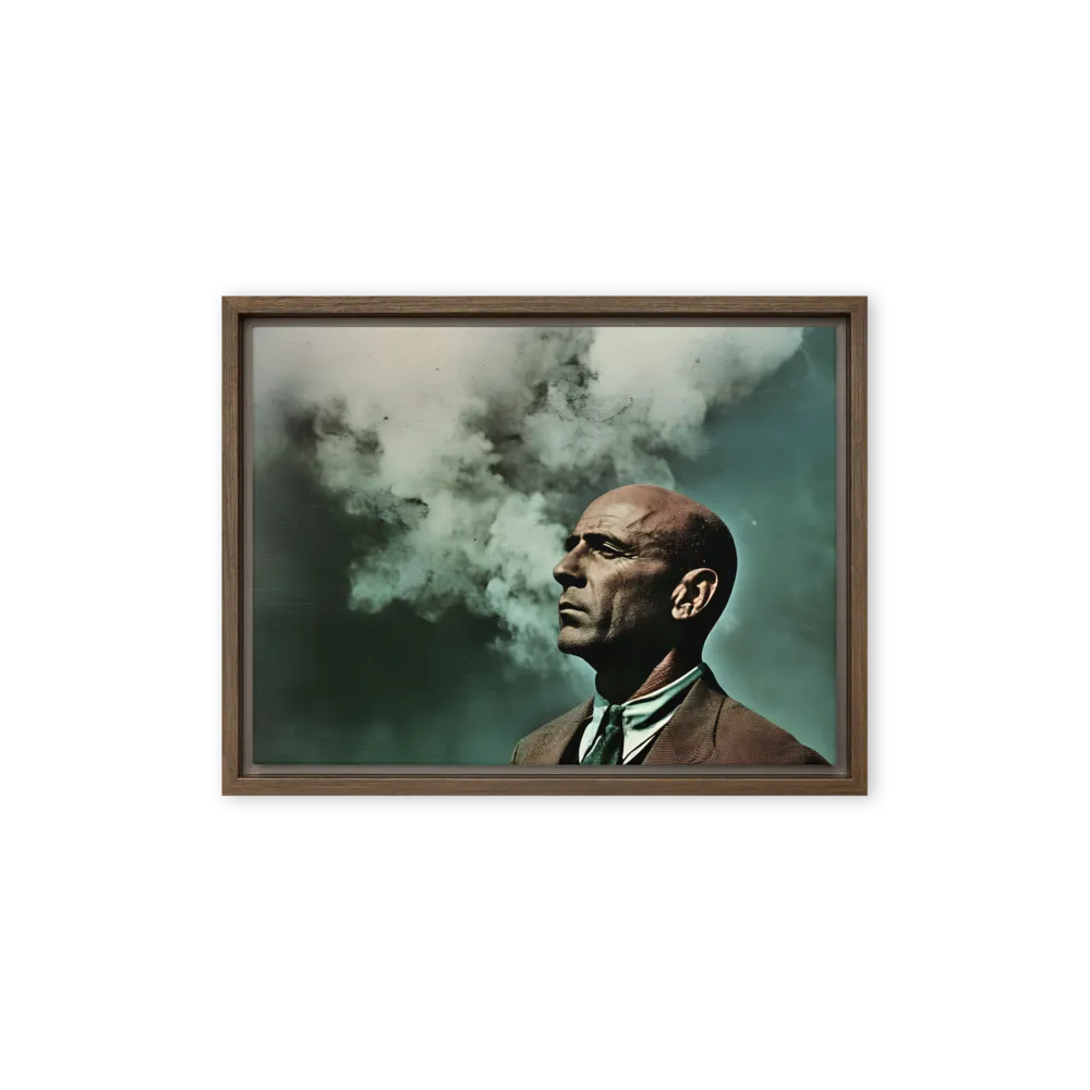 Clouded Thoughts | Canvas with Brown Frame | 12″×16″
