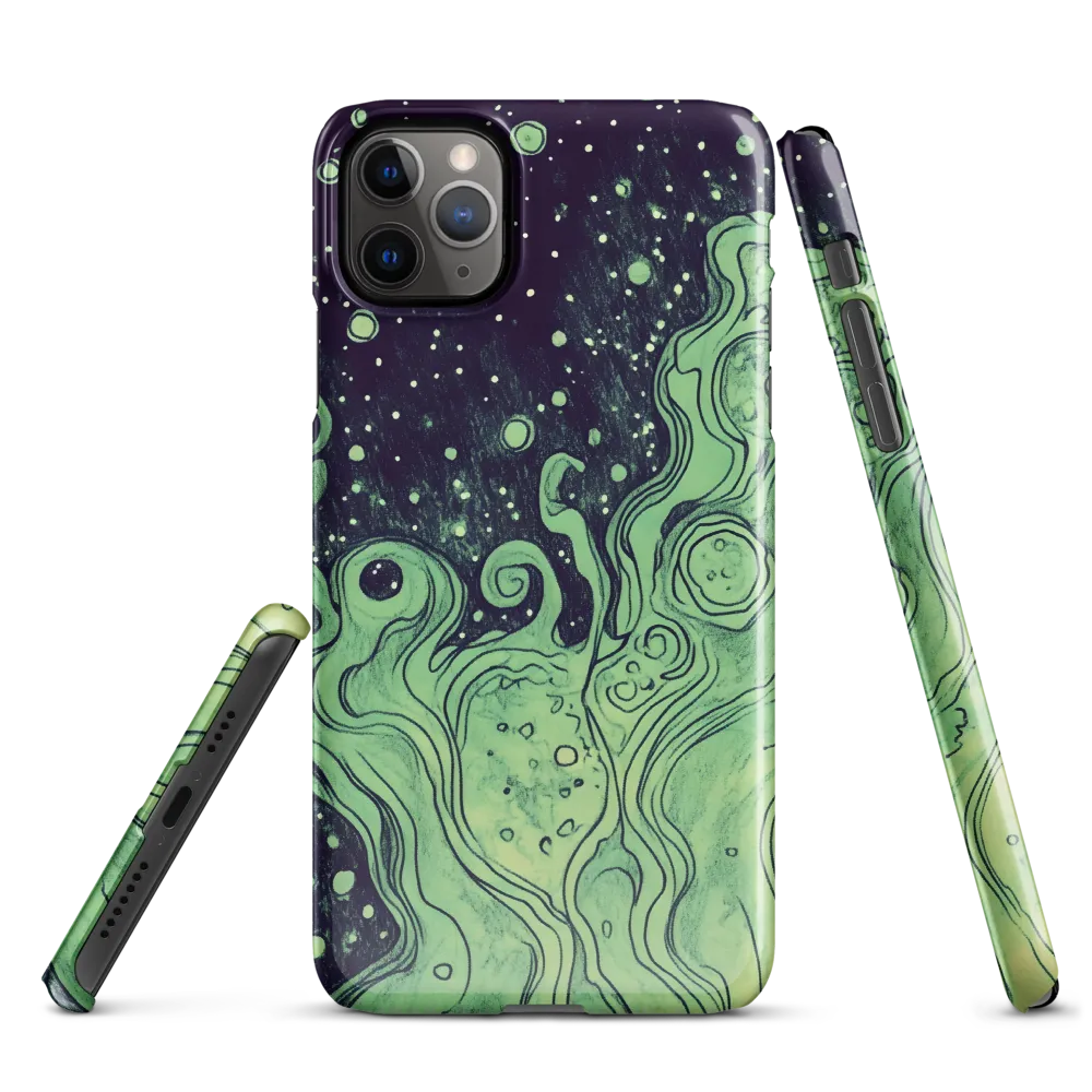 Cosmic Whirl: An Abstract Journey | Phone Case |  11 Pro Max | Snap Case | Glossy