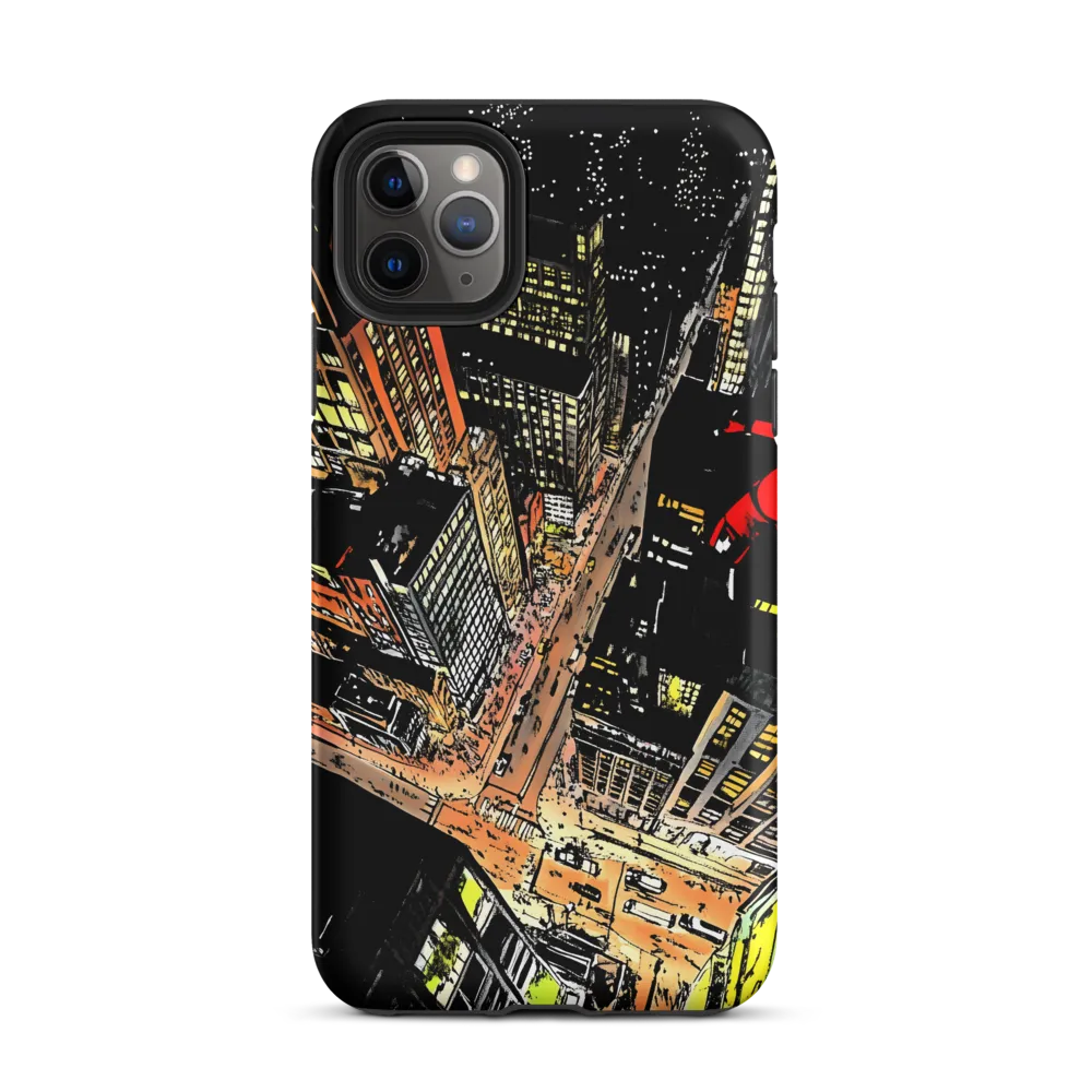 Urban Nightscape: A Bird's-eye View