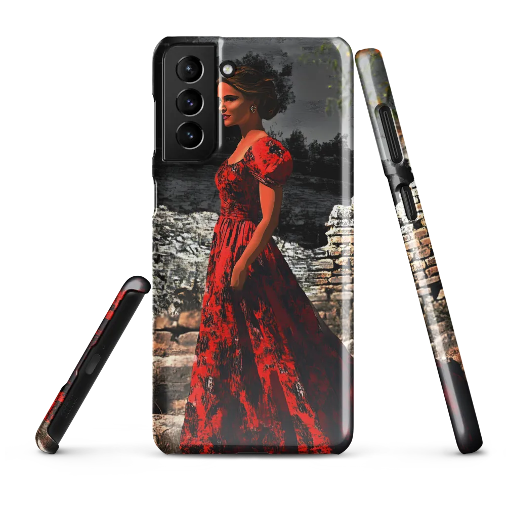 Elegance in Red | Phone Case |  S21 Plus | Snap Case | Glossy