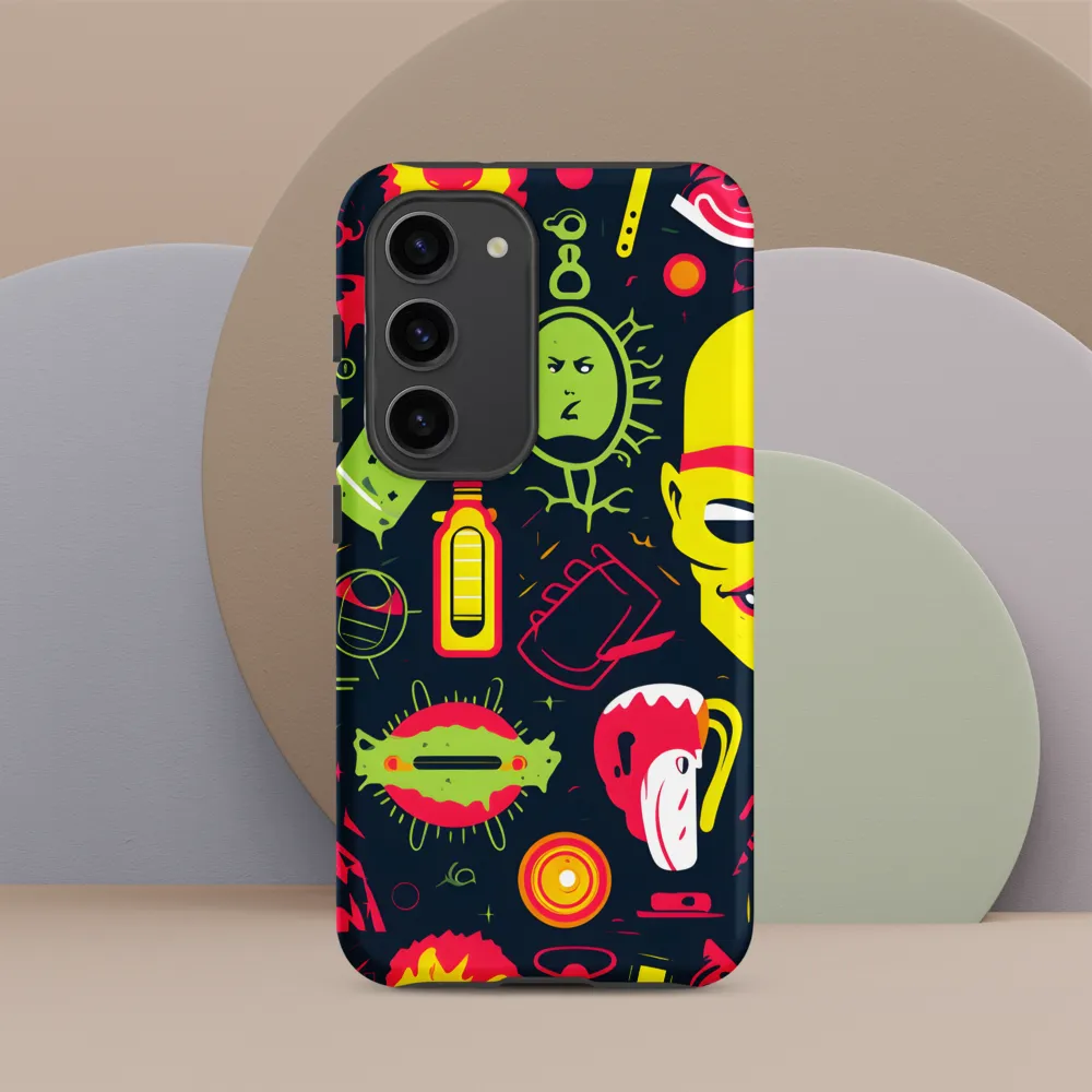 Neon Revelry: A Quirky Exploration of Modern Pop Art