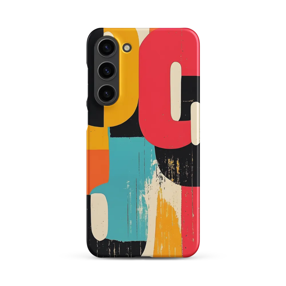 Colorful Curves: Numbers in Harmony | Phone Case |  S23 Plus | Snap Case | Matte